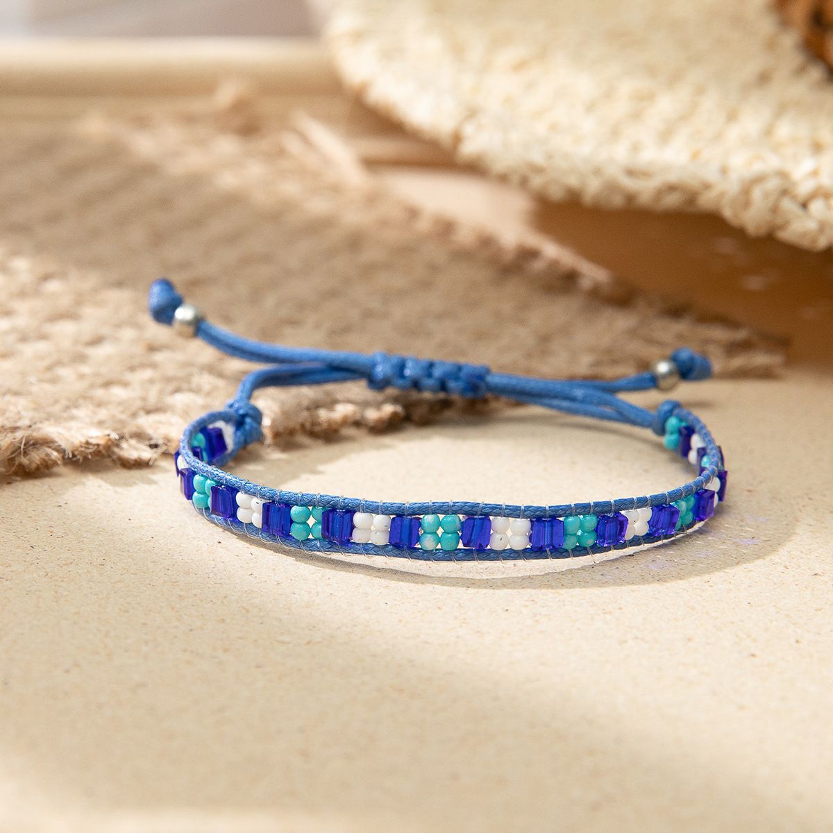 Women's Design Hand-woven Adjustable Bead Carrying Strap Bracelet