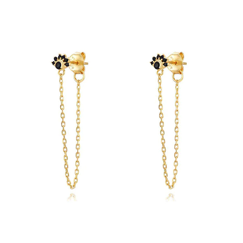 Women's Chain Double Hole Ear Fashion Trend Rings