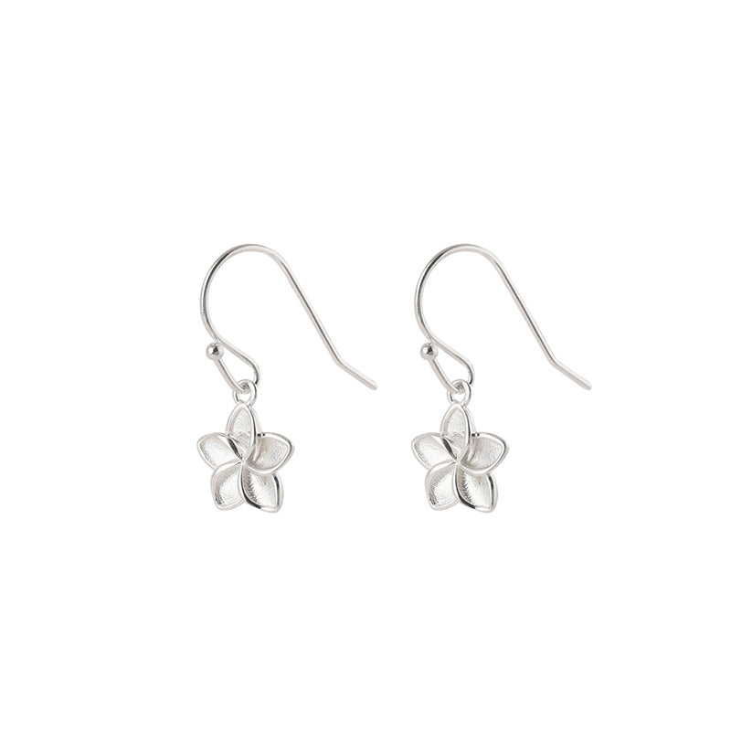 Women's Flower For Niche Design Pastoral Style Sand Surface Rings