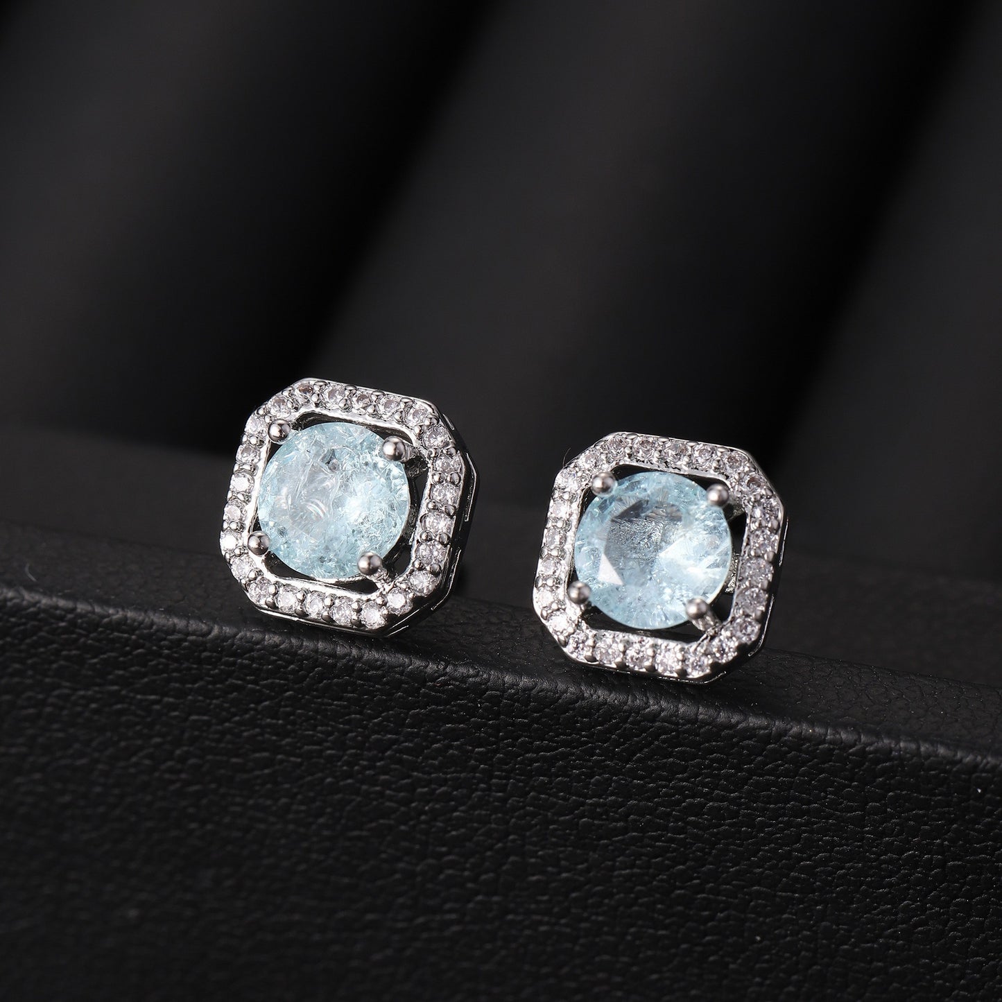 Women's Live Affordable Luxury Fashion Zircon Square Bag Rings