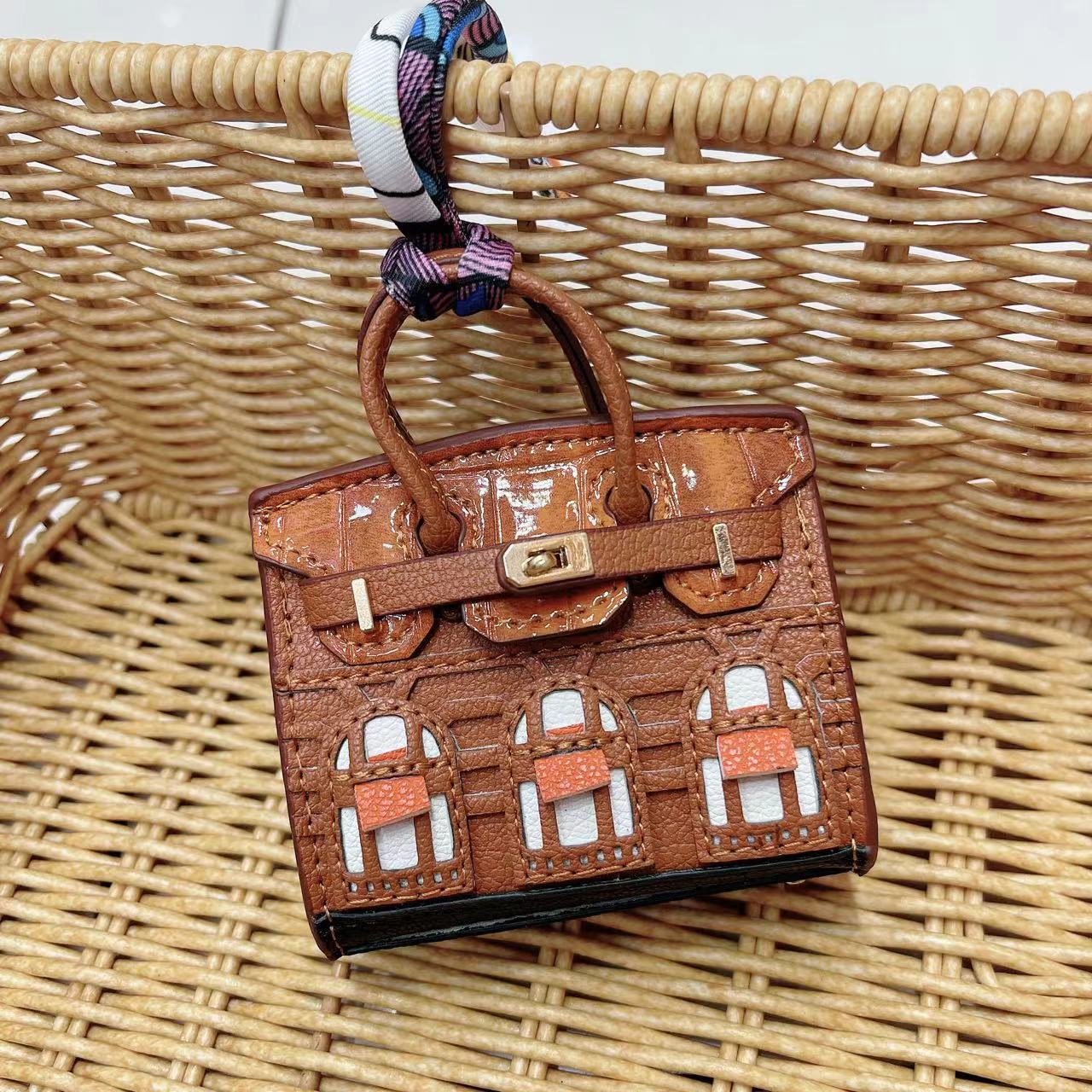 Mini Bag Window Small House Charm Hanging Ornaments