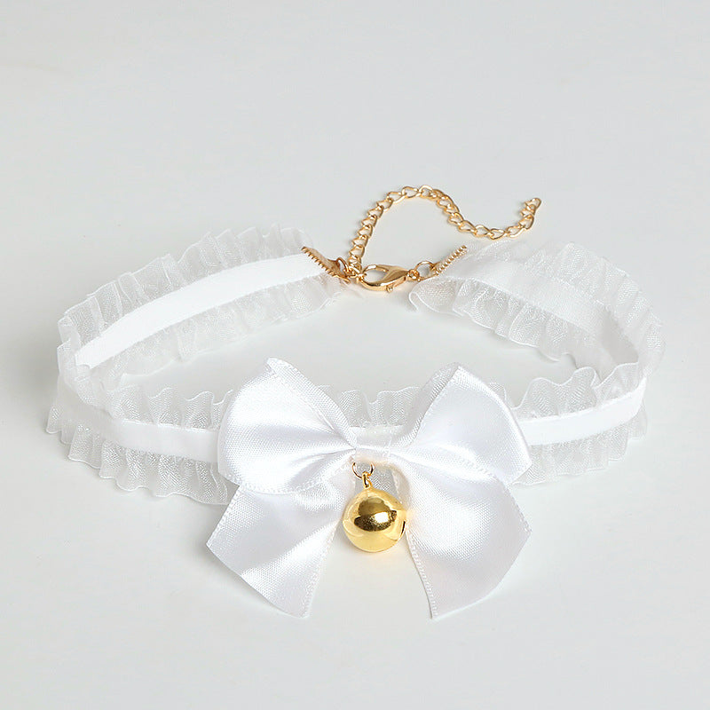 Princess Bow Lace Wristband Neck Chain Collar