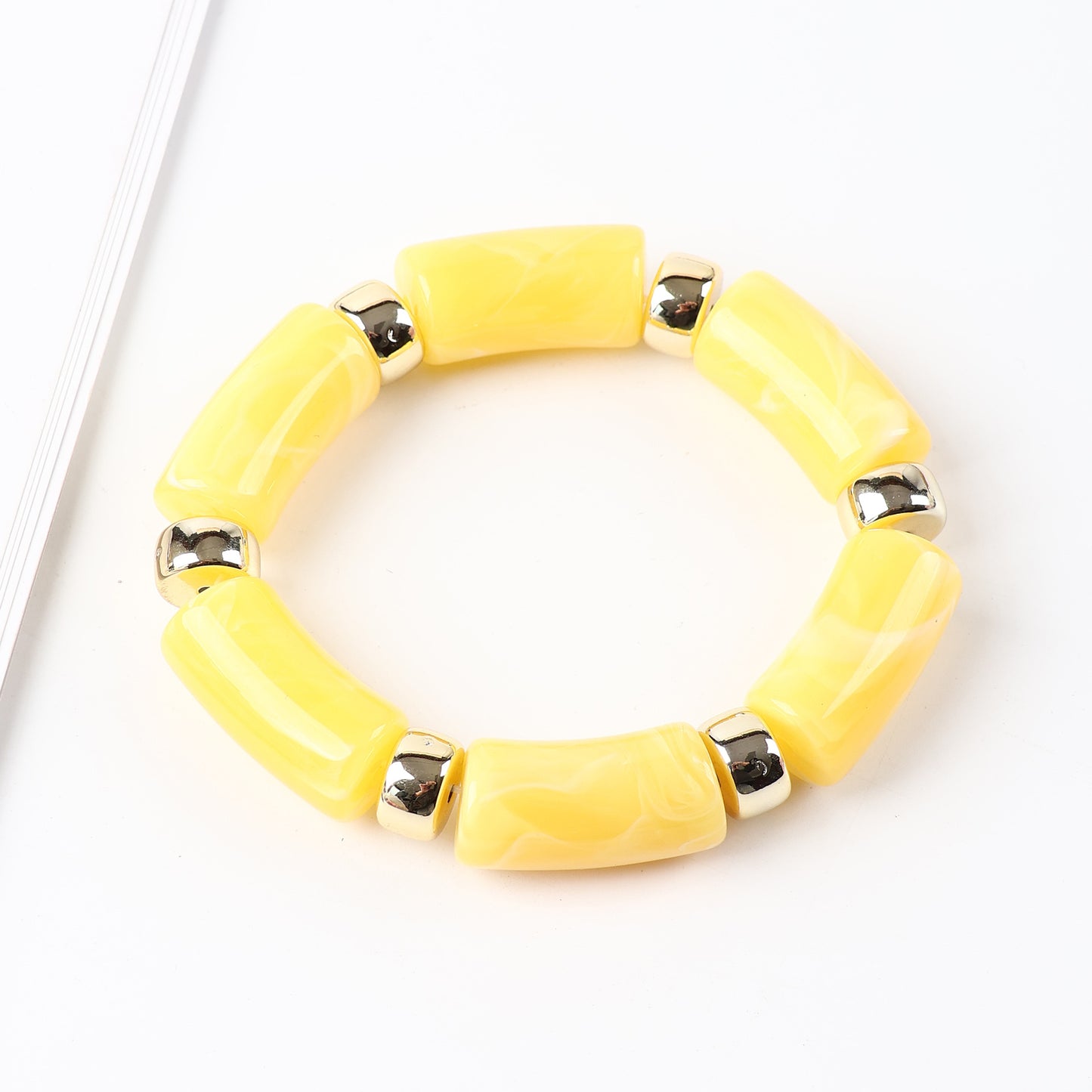 Acrylic Handmade Exaggerated Color Matching Design Bracelet
