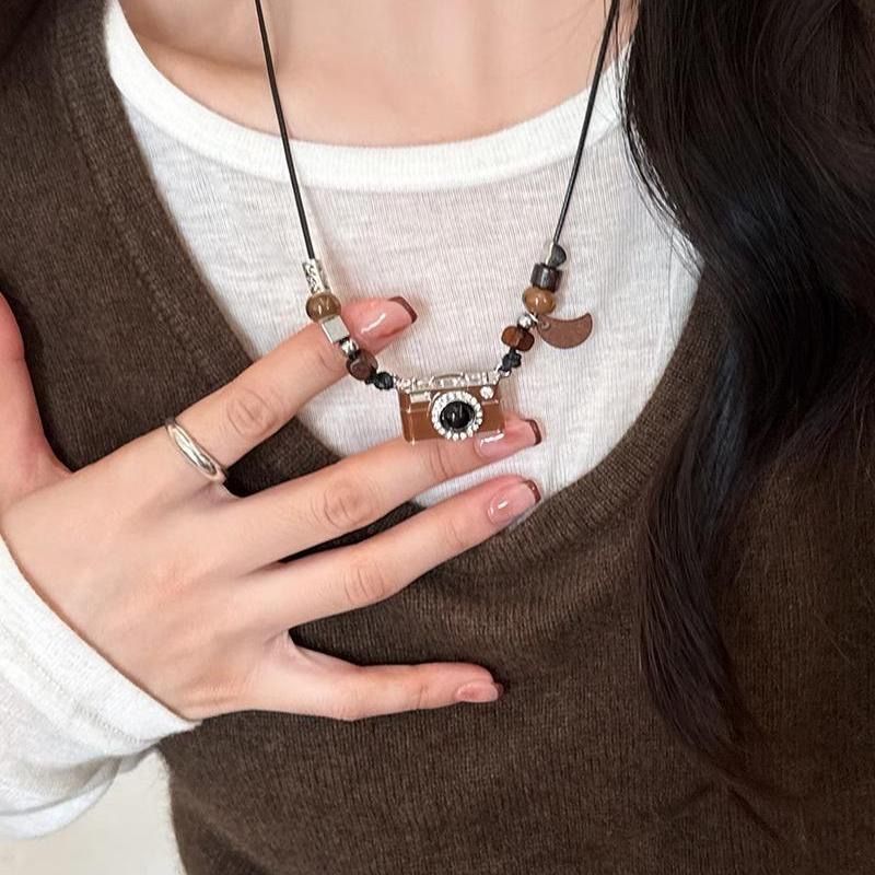 Butterfly Ethnic Ceramic Starfish Retro Collarbone Sweater Chain Pendants