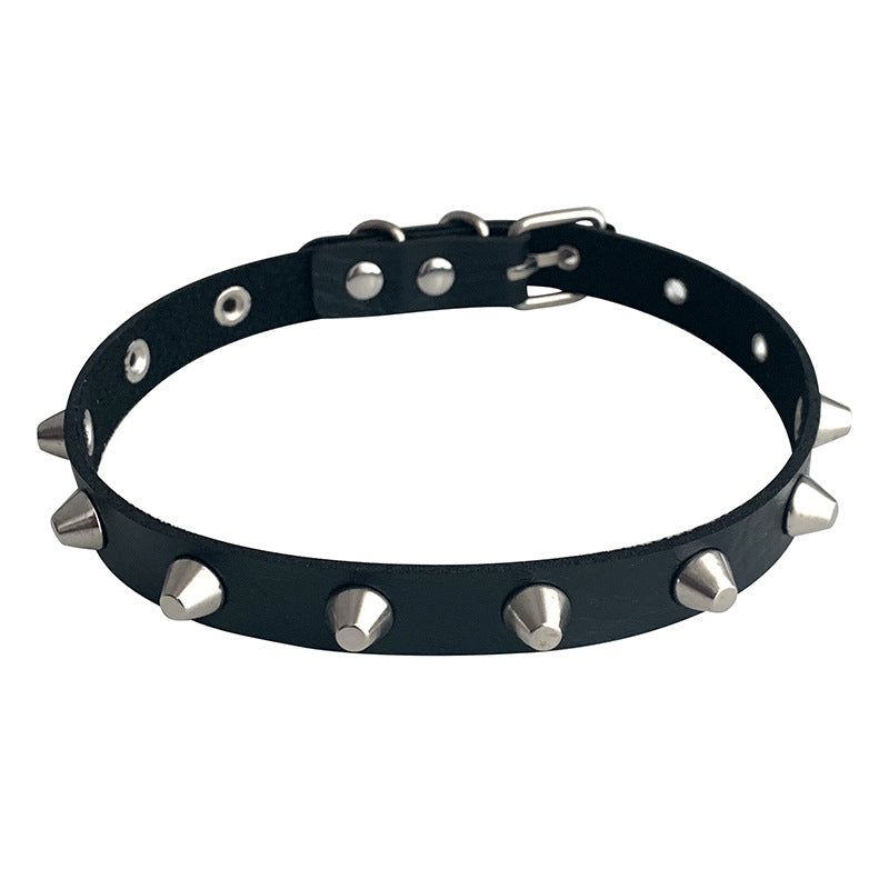 Rivet Punk Metal Rock Couple Trend Clavicle Chain Can Collar