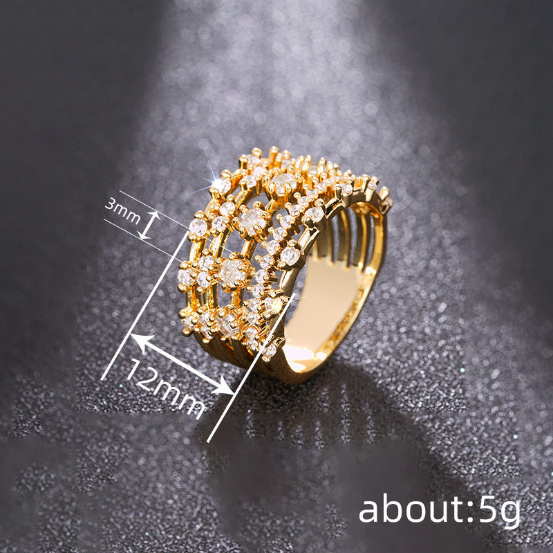 Combination Light Luxury Design Fashion Elegant Rings
