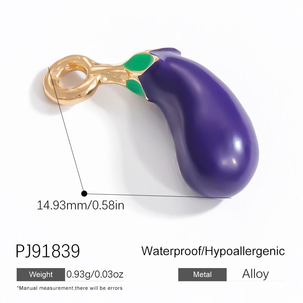 Mini Fruit Cartoon Pastoral Style Three-dimensional Jewelry Accessories