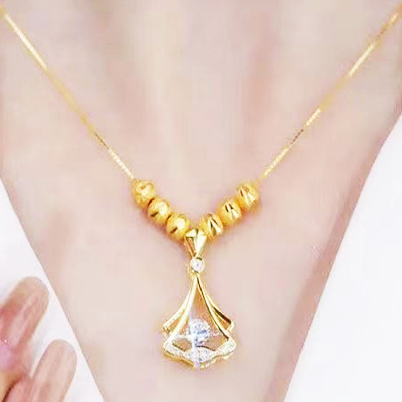 Smart Ginkgo Leaf Female Light Luxury Minority Design High Sense Necklaces