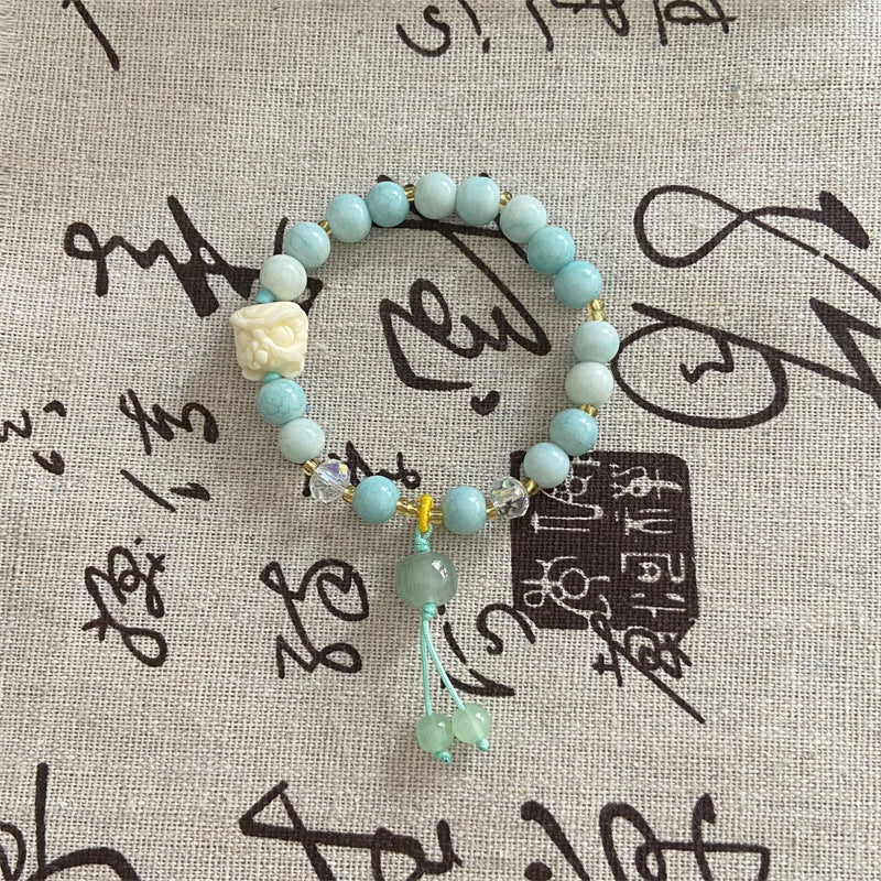 Style Beaded Elastic String Sweet Colored Bracelets