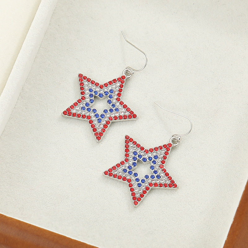 Stars Personalized Minority Light Luxury Temperament Pentagram Earrings