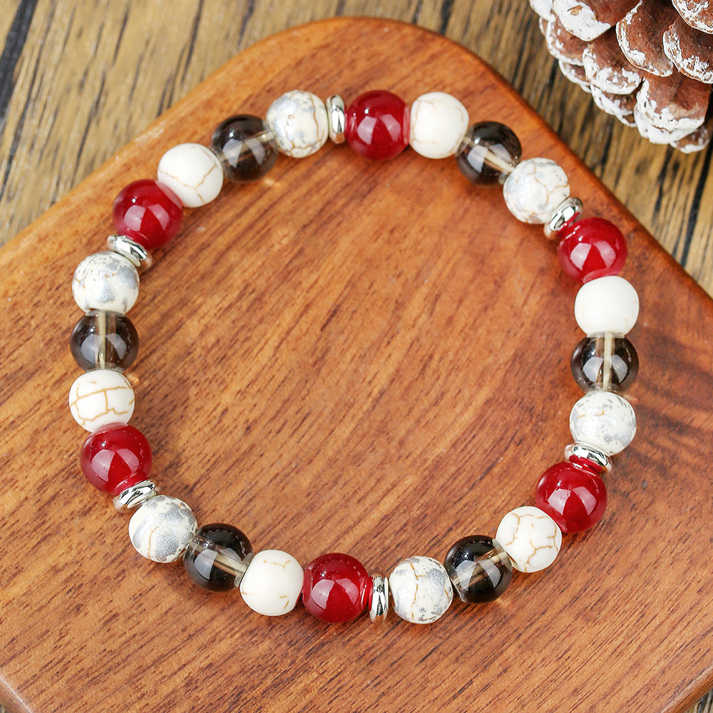 Retro Style Multiple Tigereye Emperor Stone Filament Bracelets