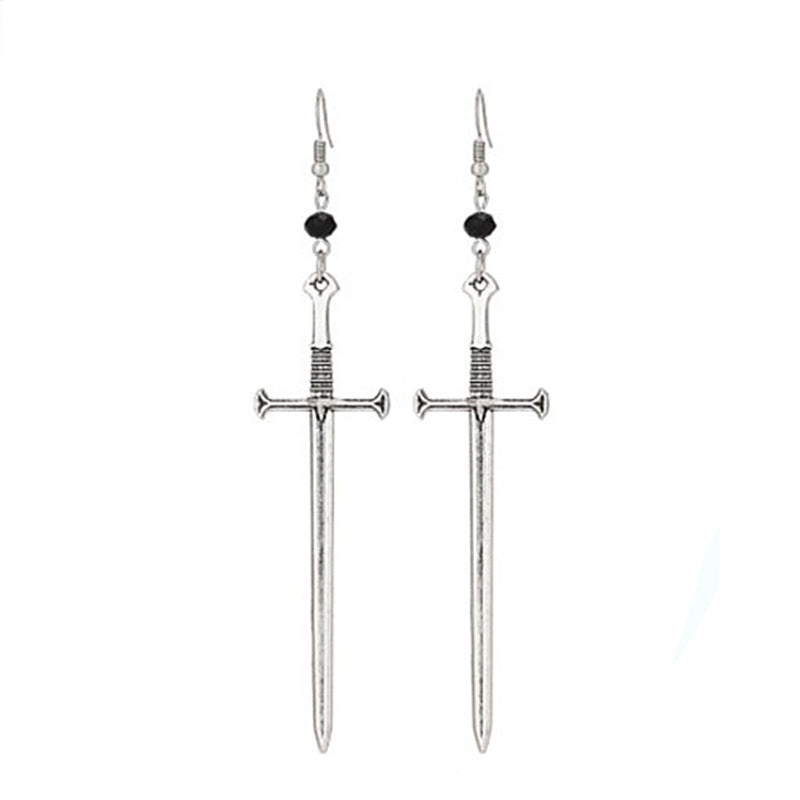 Classy Sword Sier Classic Fashion Novel Earrings