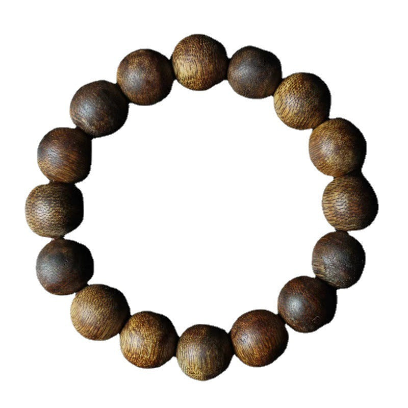 Rosary Yellow Nan Agilawood Wooden Cultural Artifact Bracelet