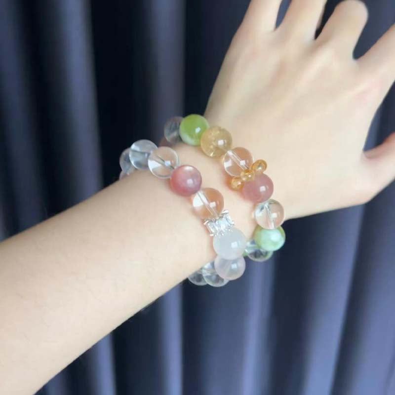 Fruit Teas Natural Crystal Multi Jewels Bracelets