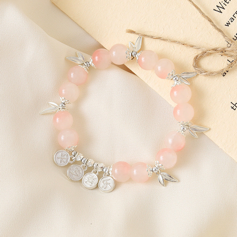 Graceful Crystal Super Moonstone Couple Girlfriends Bracelet