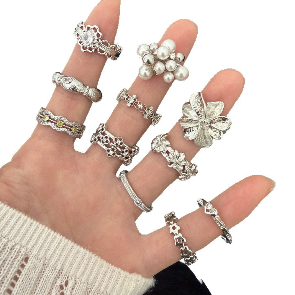 Zircon Niche Light Luxury Index Finger Rings