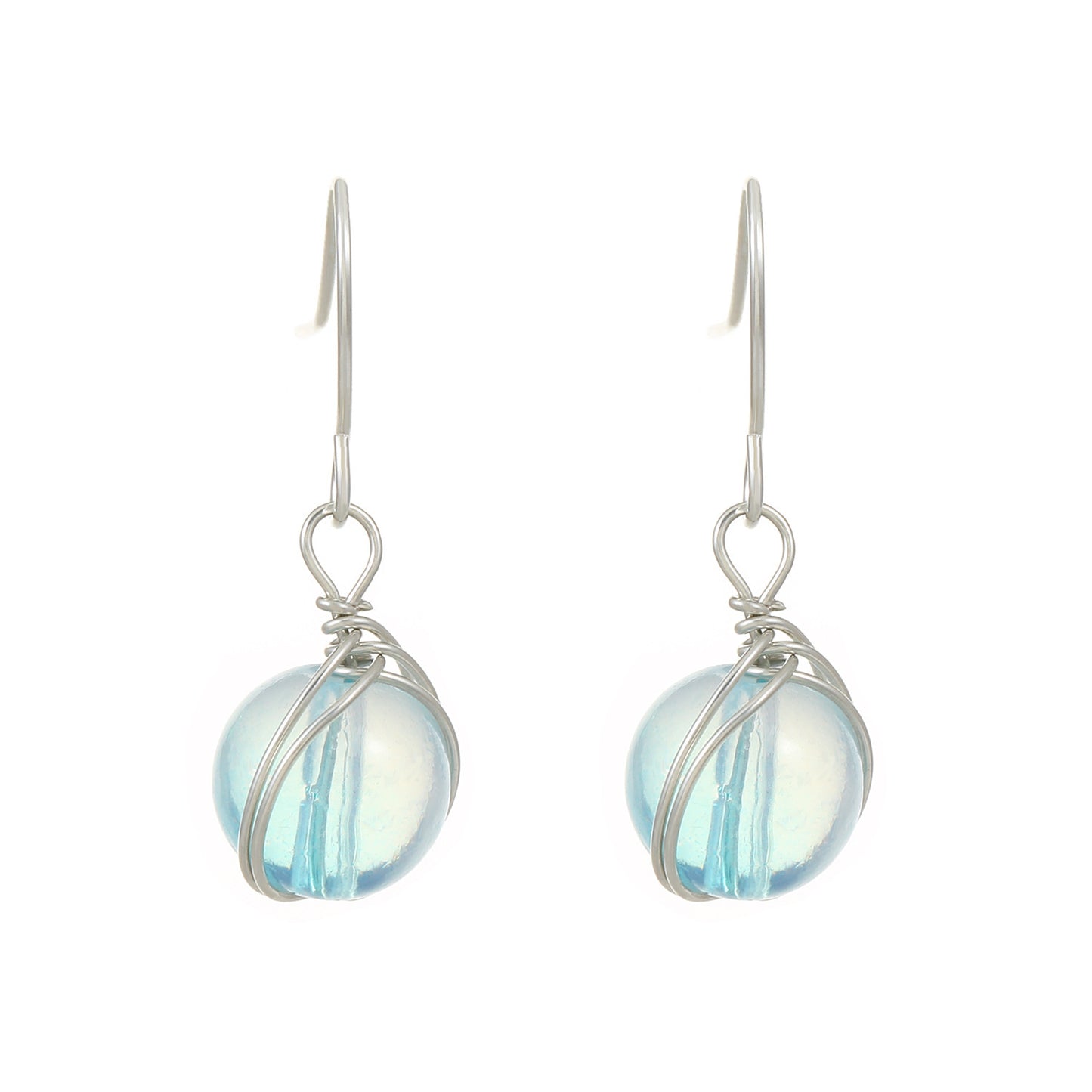 Water Drops Eardrops Trendy Niche High-grade Light Stud Earrings