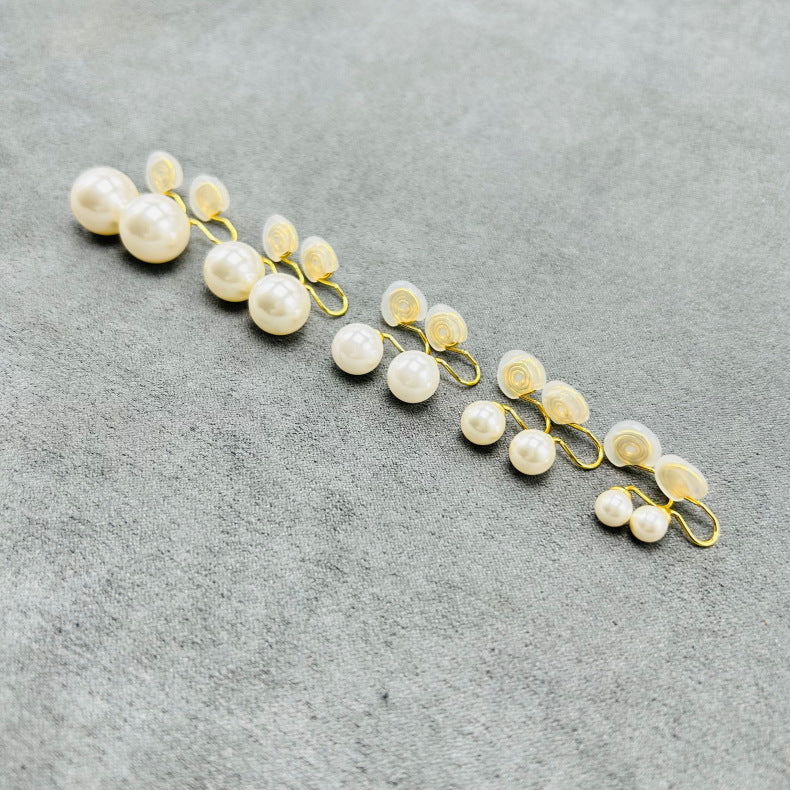 Pearl Ornament Female Simple Sterling Sier Mosquito Coil Rings
