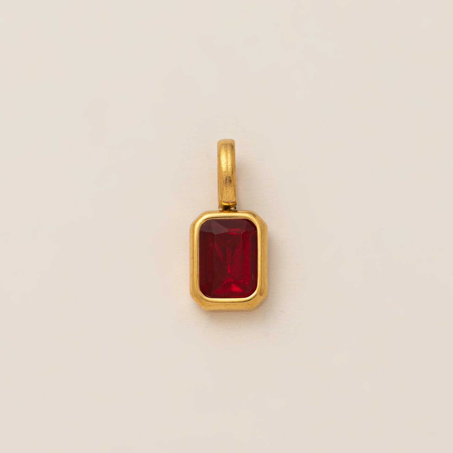 Birthstone Parts Female Twee Square Zircon Necklaces