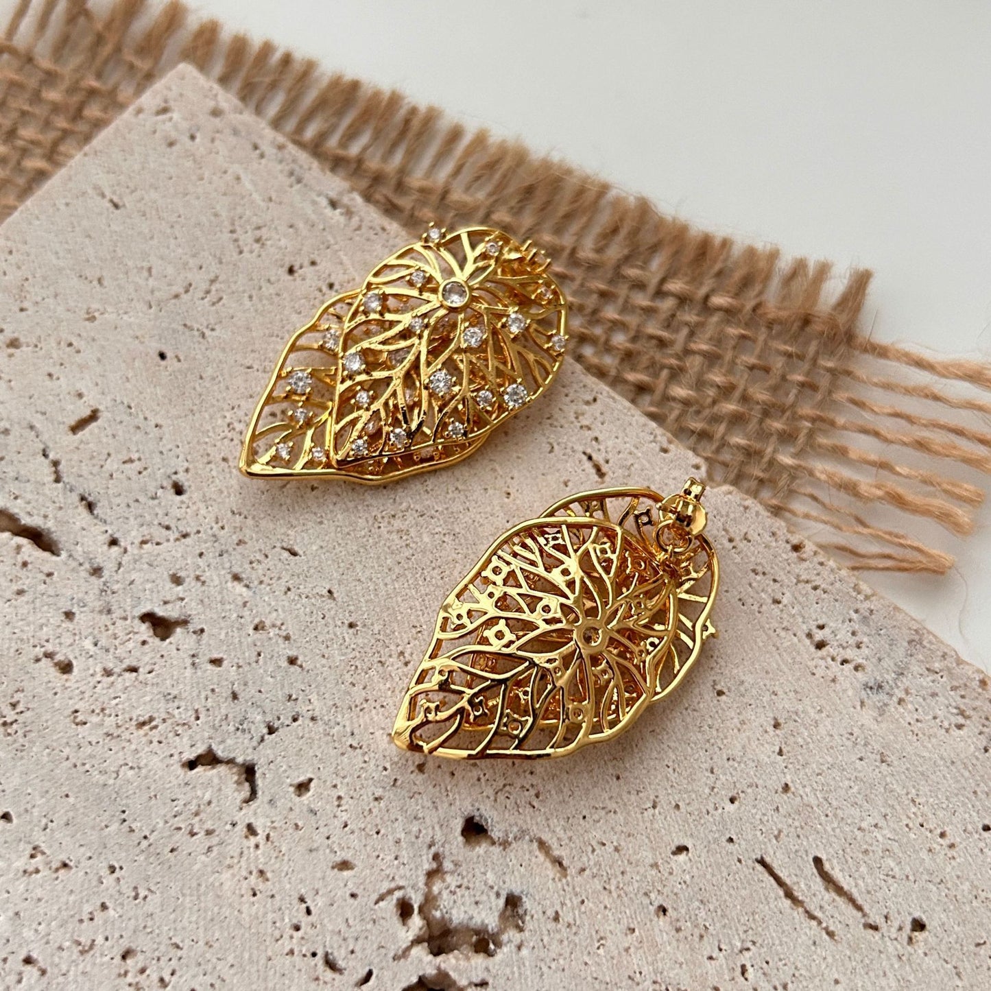 Women's For Leaf-shaped Light Luxury High-grade Ear Earrings