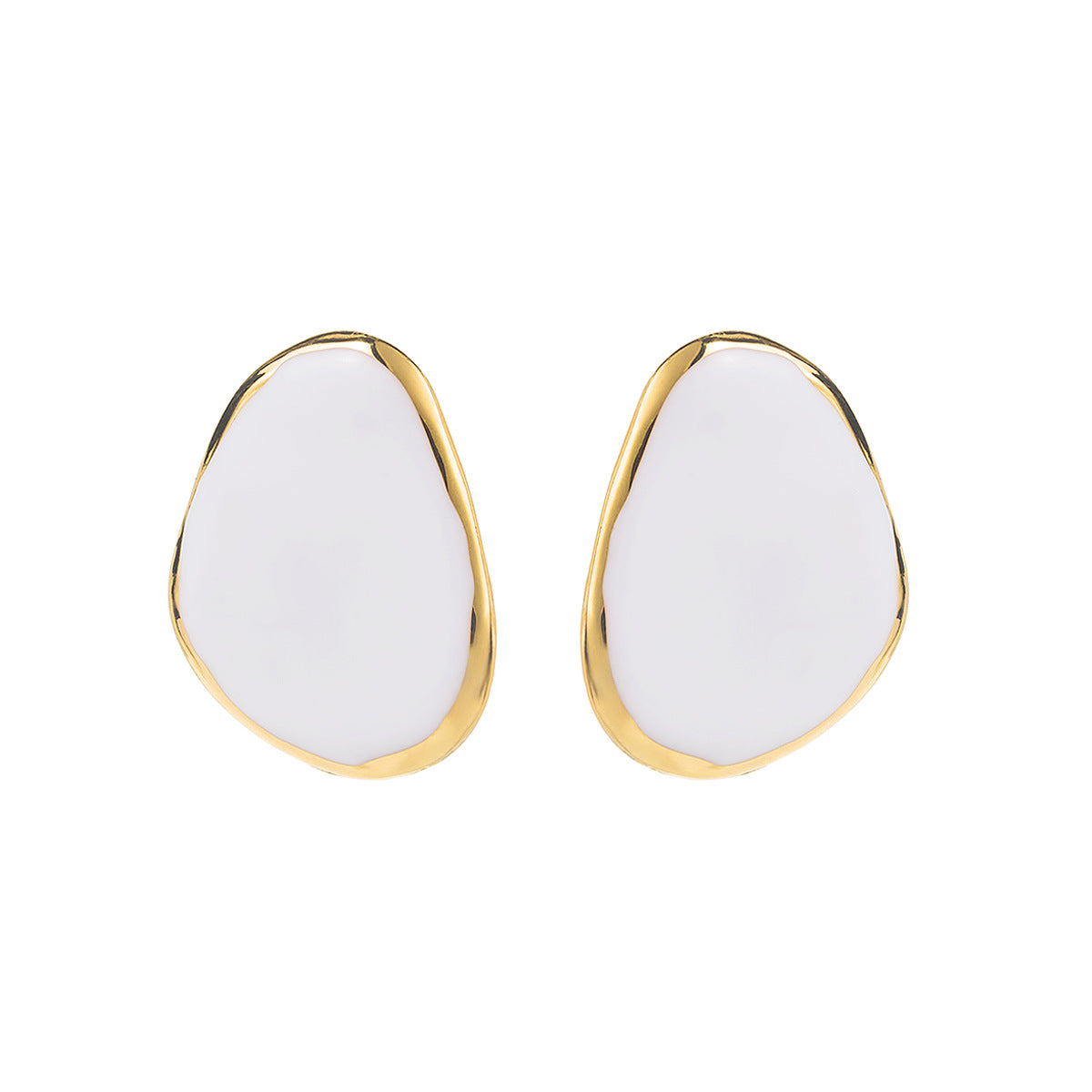 Geometric Irregular Exquisite Light Luxury Petal Flower Earrings