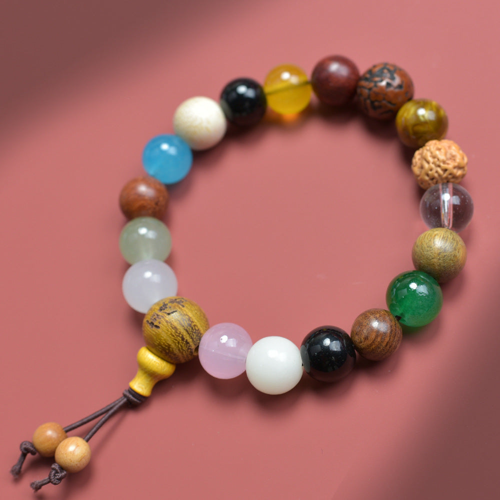 Seed Bodhi Female Eighteen Prayer Beads Charm Bracelet