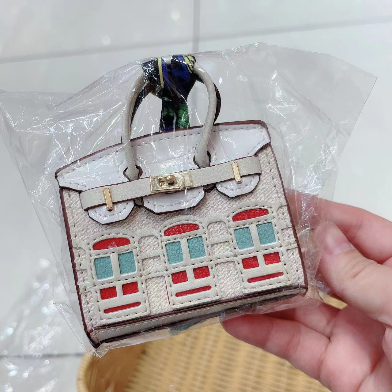 Mini Bag Window Small House Charm Hanging Ornaments