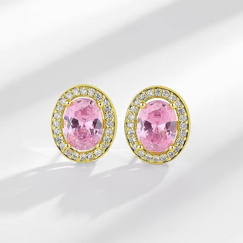 Women's Broadcast High-grade Personalized Sier-plated Color Zircon Affordable Luxury Style For Rings