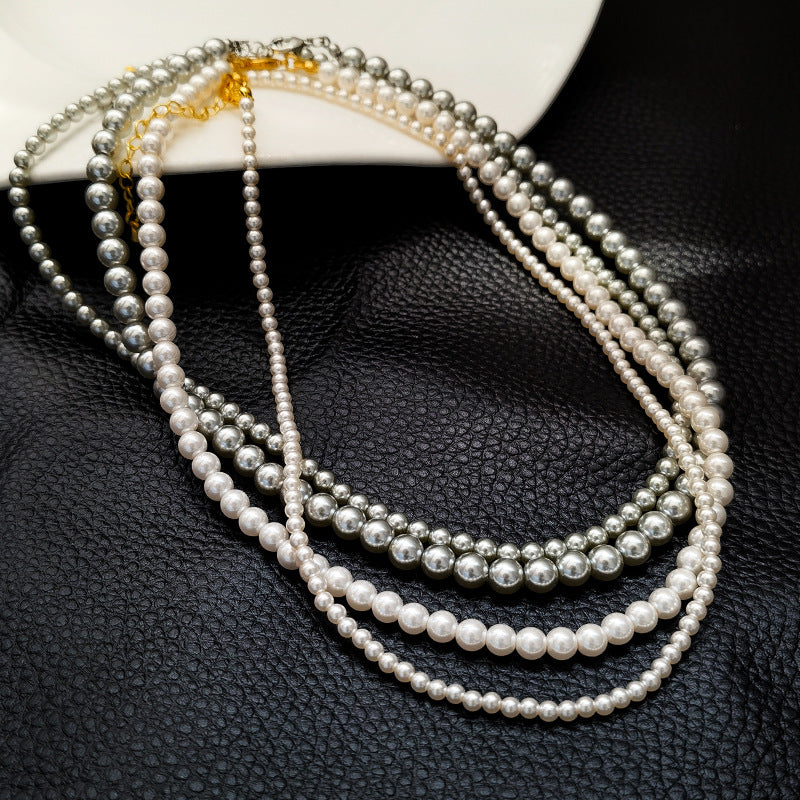 Crystal Pearl Luxury Grain Of Rice Necklaces