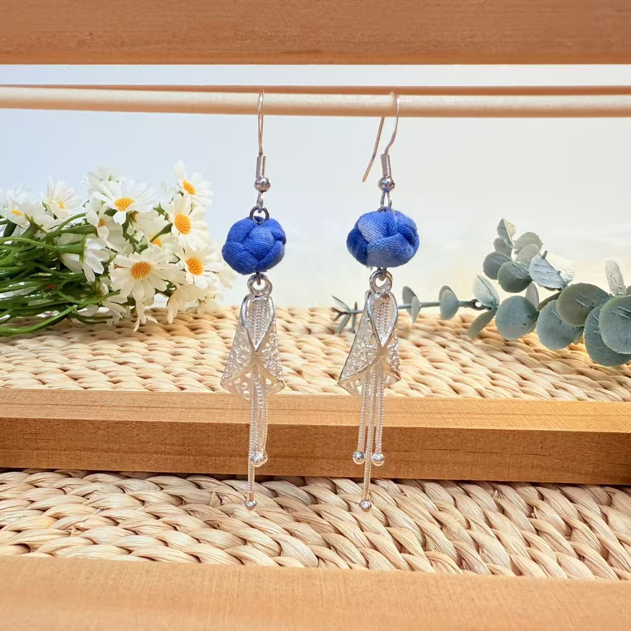 Yunnan Dali Minority Ethnic Style Tassel Southwest Scenic Earrings