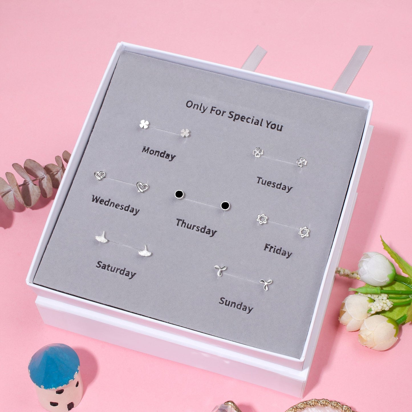 For Week Wearing Birthdays Valentine's Days Earrings