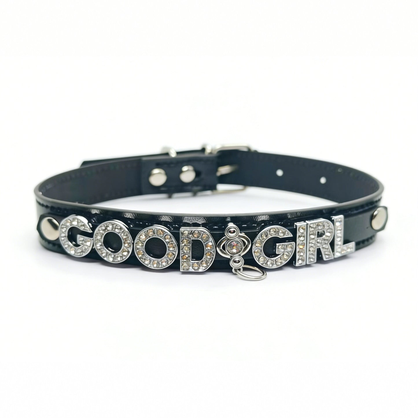 Women's Punk Black Leather Dark Sweet Cool Couple Collar