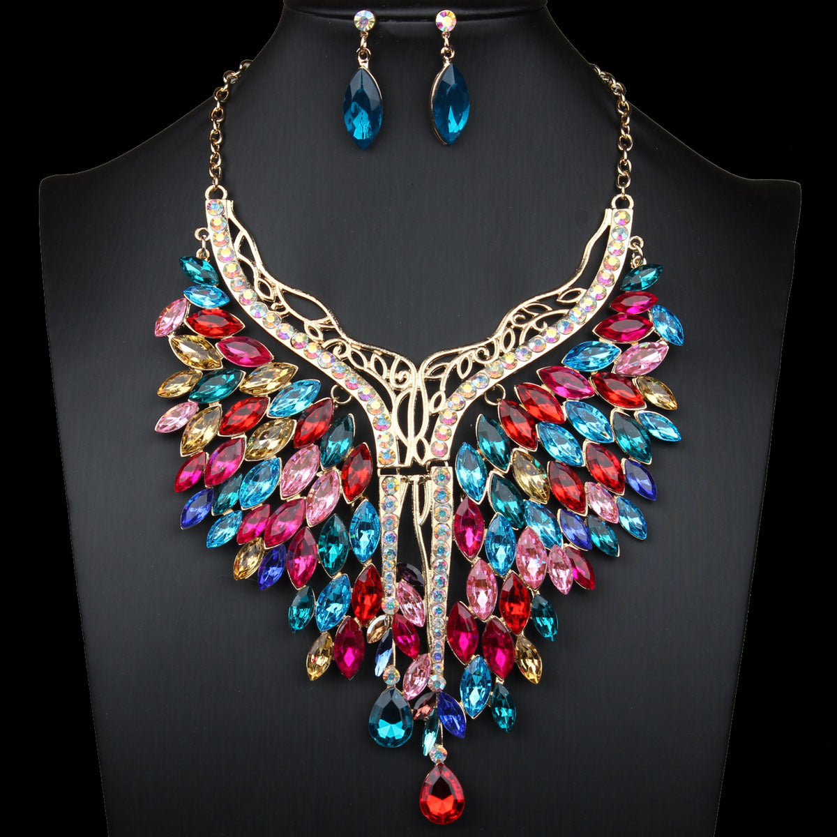 Women's Splendid Diamond Big Dress Banquet Fashion Earrings