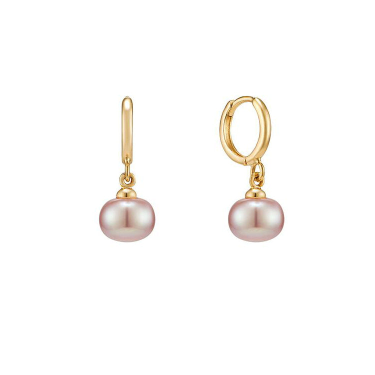 Sier Retro Fresh Water Pearl High-grade Temperament Entry Lux Rings