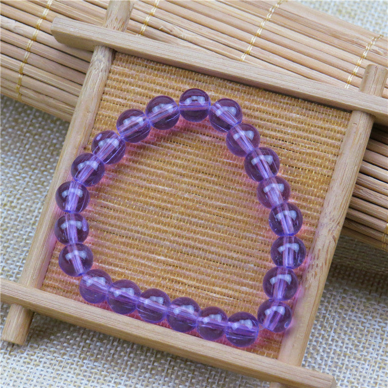 Transparent Pink White Jade Pliable Temperament Bracelets