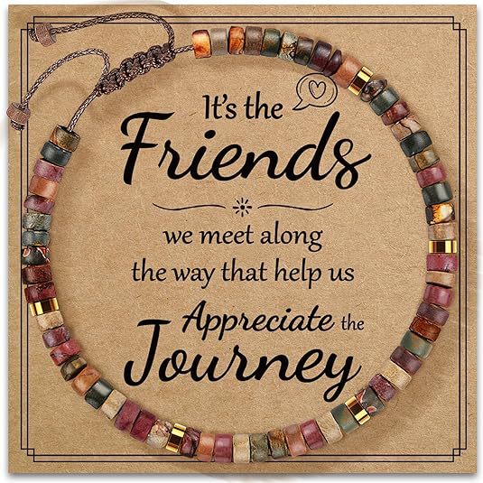Women's Natural Stone Golden Cross Adjustable Band Bracelets
