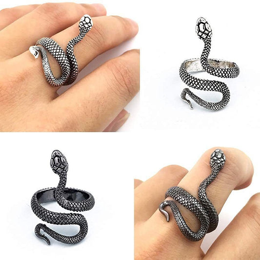 Elegant Cool Snake Retro Unisex Source Rings