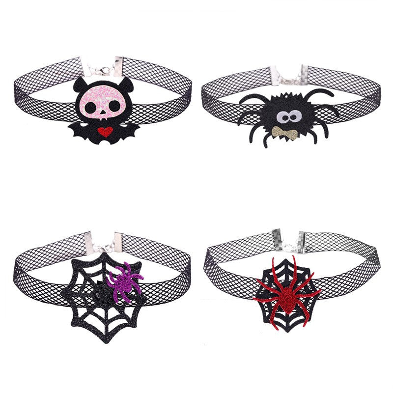 Halloween Fashion Spider Bat Personalized Clavicle Chain Gothic Collar