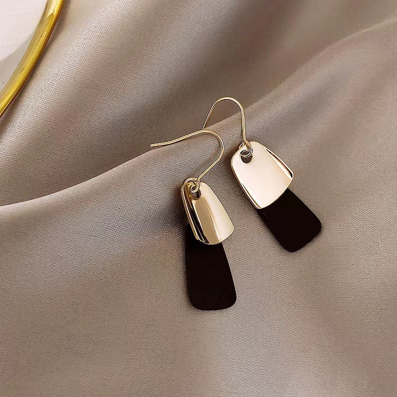 Matte Simple Square Vintage Style Fashion Earrings