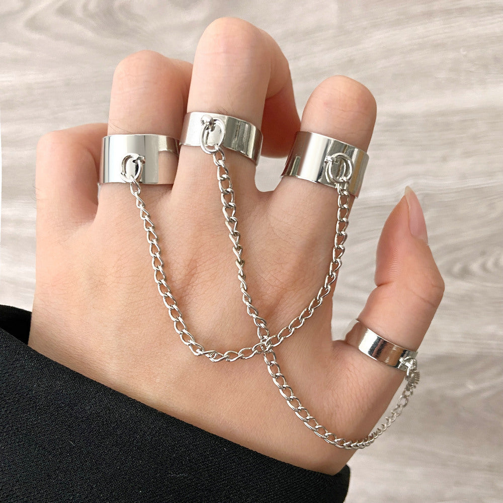 Fashion Punk Creative Finger One-piece Detachable Ring