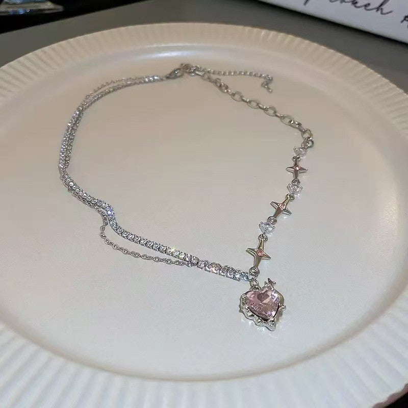 Women's Hot Niche Love Stars Cold Style Fashion Creative Necklace