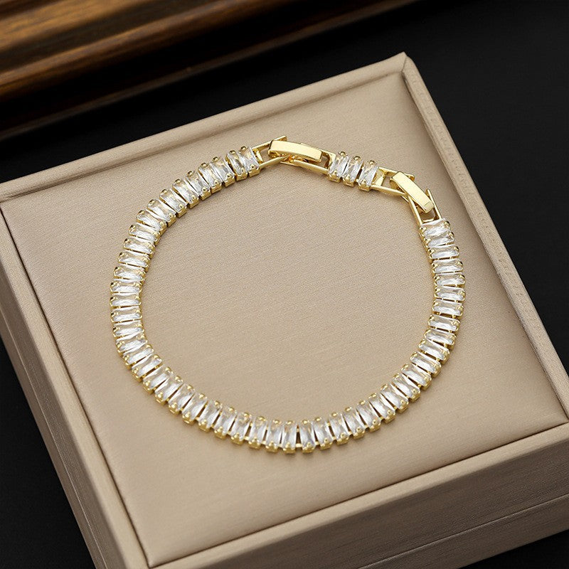 Women's & Men's Colorful Zircon Trendy Fashion Tennis Bracelets
