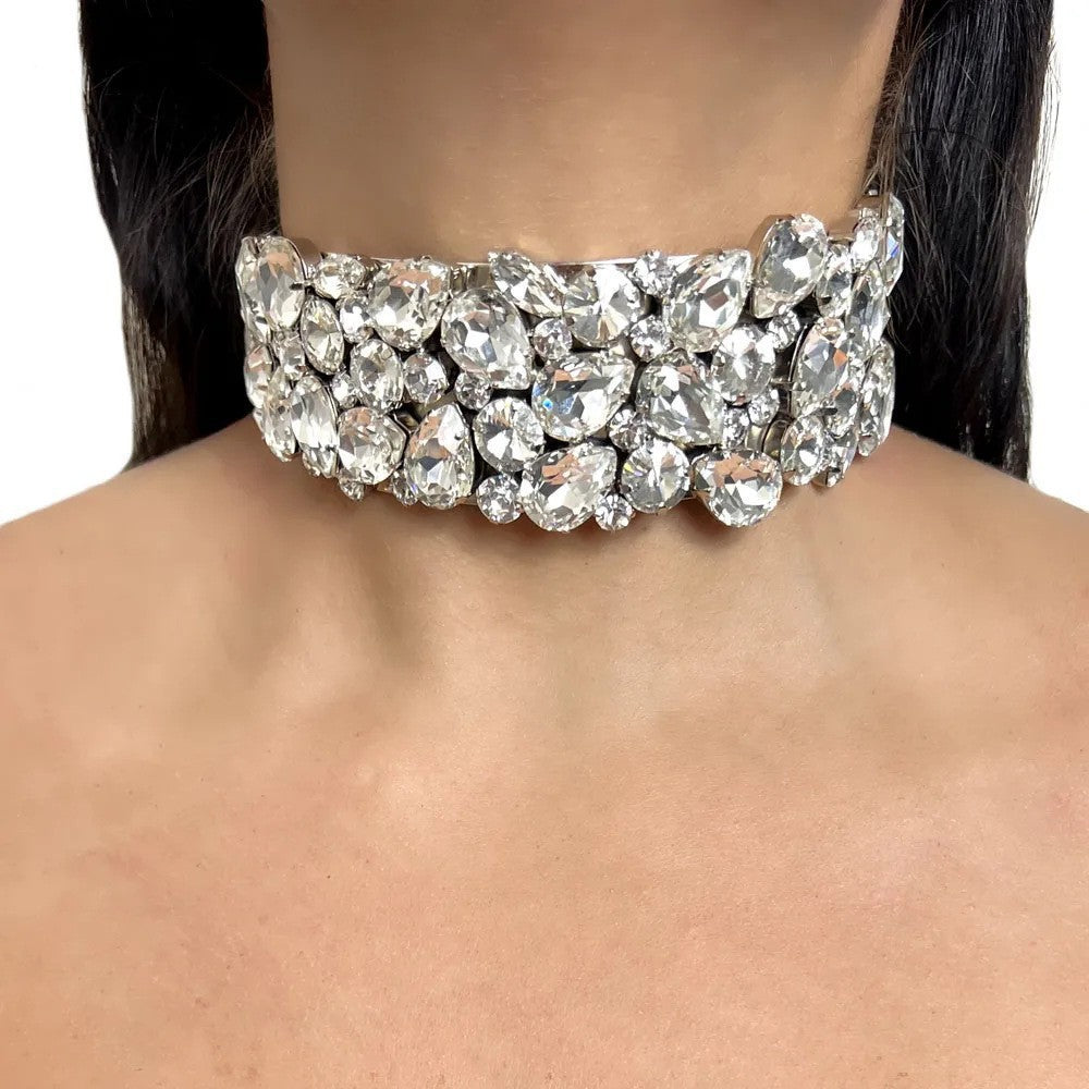 Women's Diamond Open High-grade Party Fashion Alloy Collar