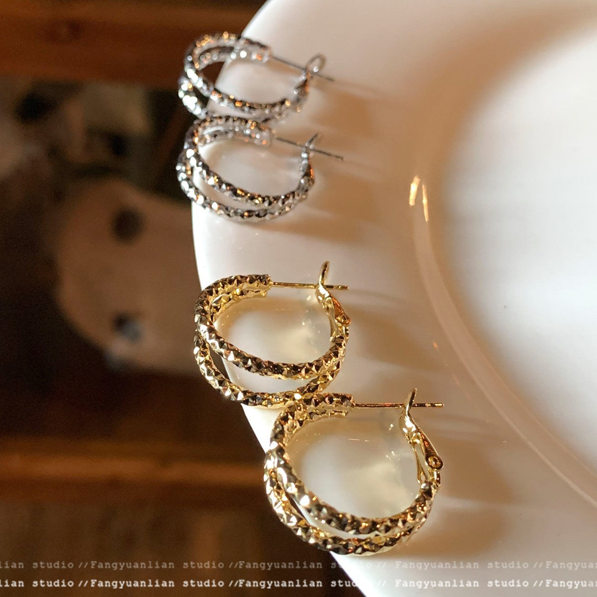 Women's Mush Ice Ear Clip High-grade Fashionable Earrings