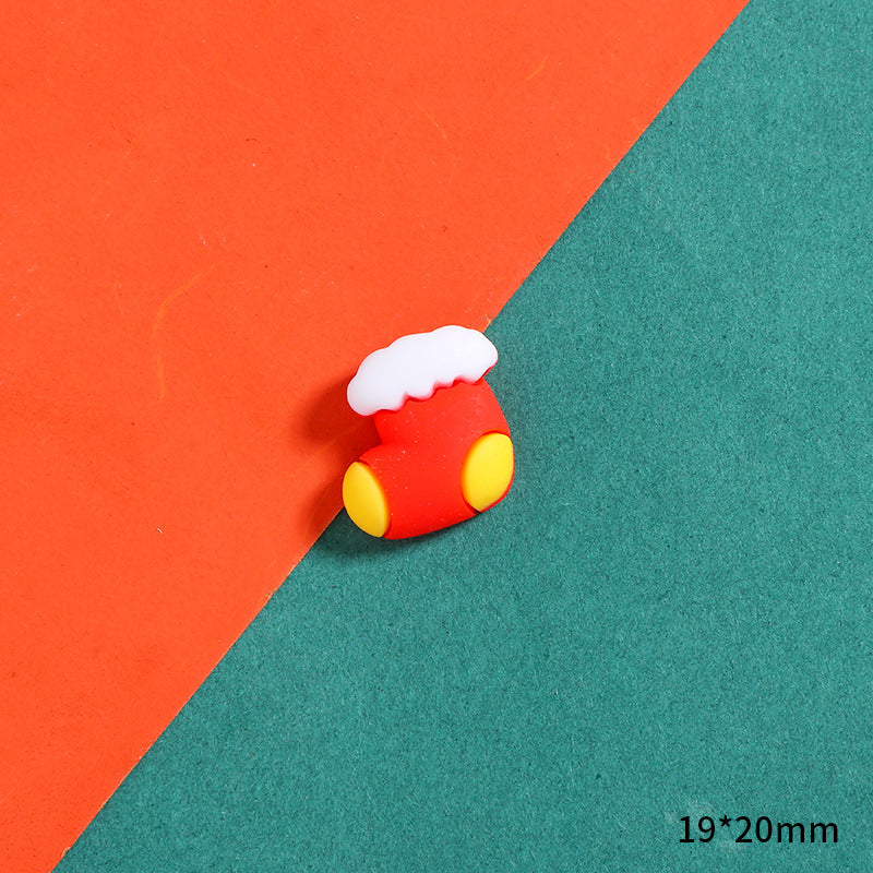 Cartoon Christmas Series Resin Cream Glue Jewelry Accessories