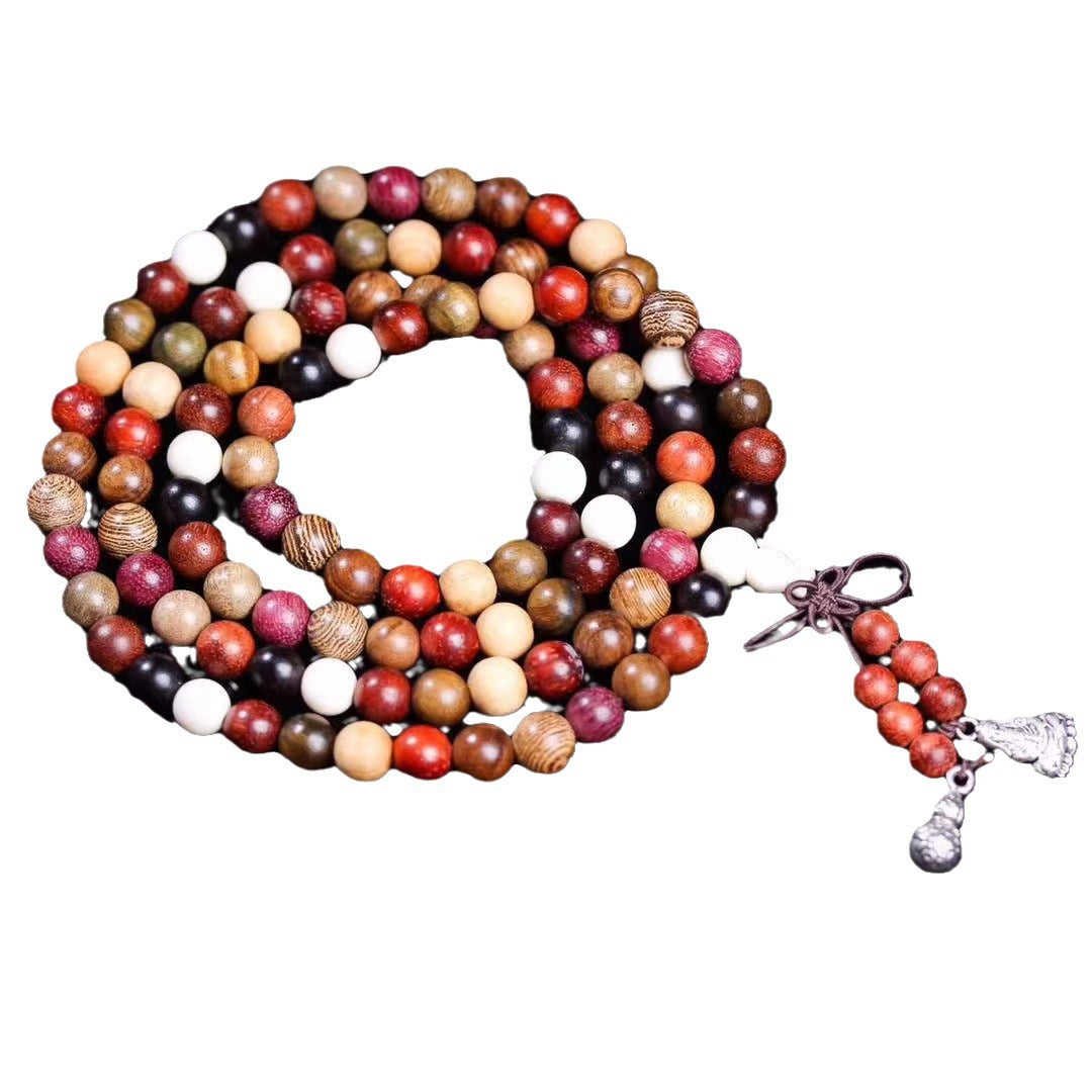 Women's Beads Rosewood Door Frame Yellow Pear Crafts Bracelet
