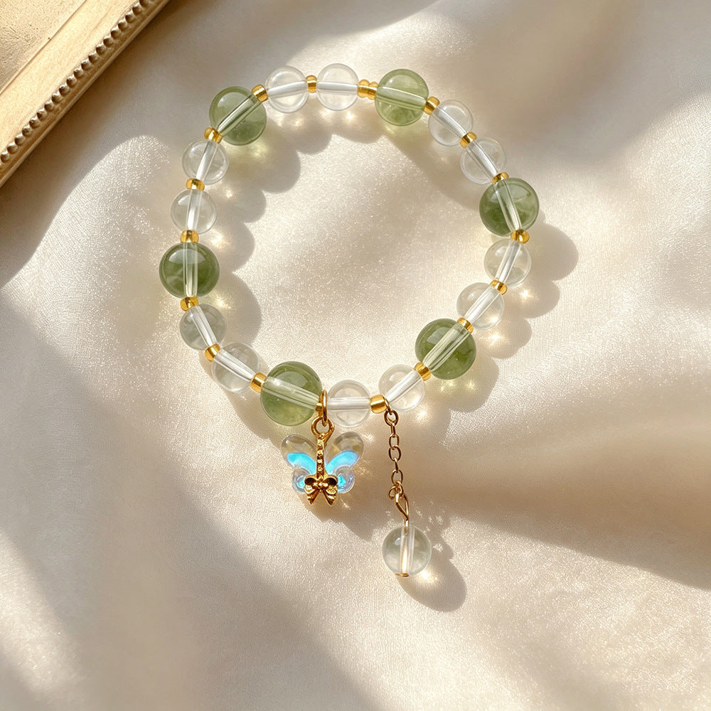 Glass Female Fresh Butterfly Cultural Creative Bracelet