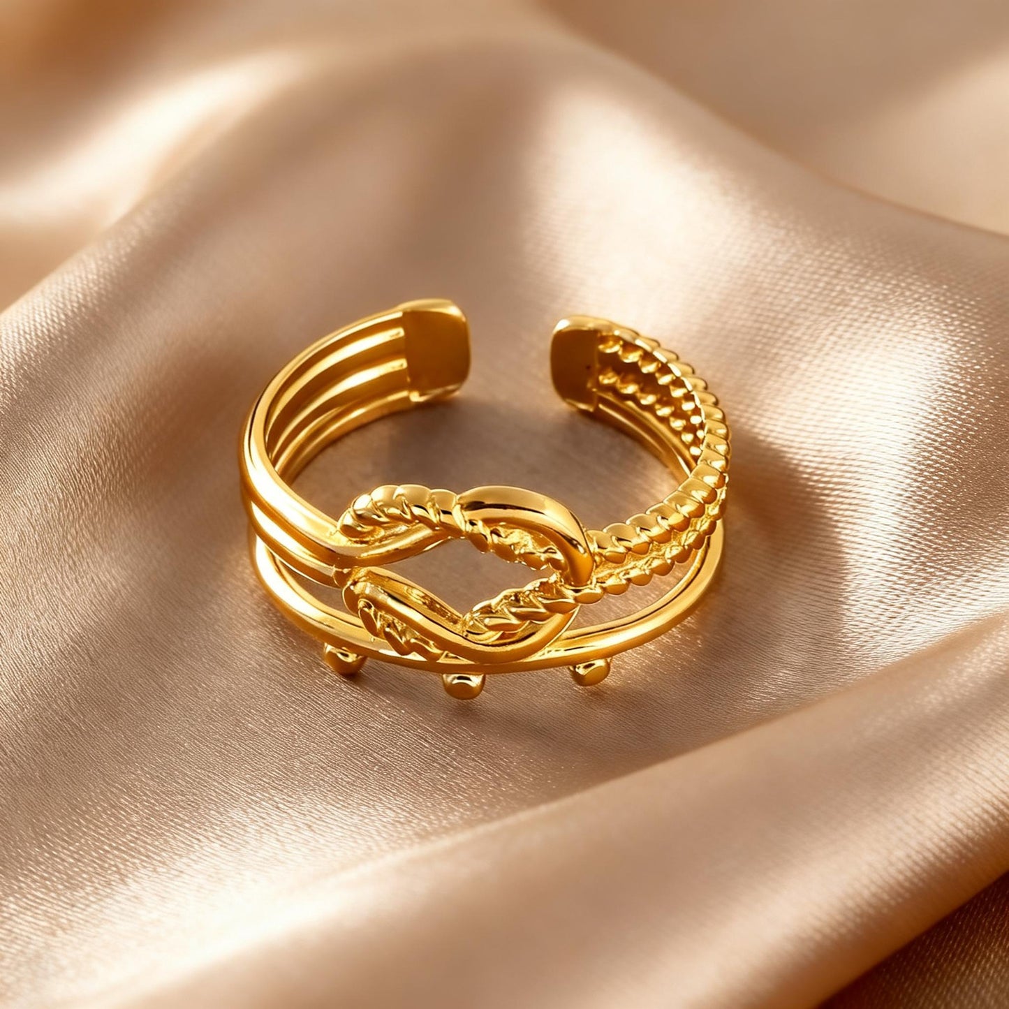 Steel Open-end Niche High-grade Fashion Trend Affordable Luxury Style Ring