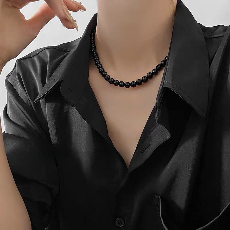 Black Beaded Female Niche Retro High-grade Necklaces