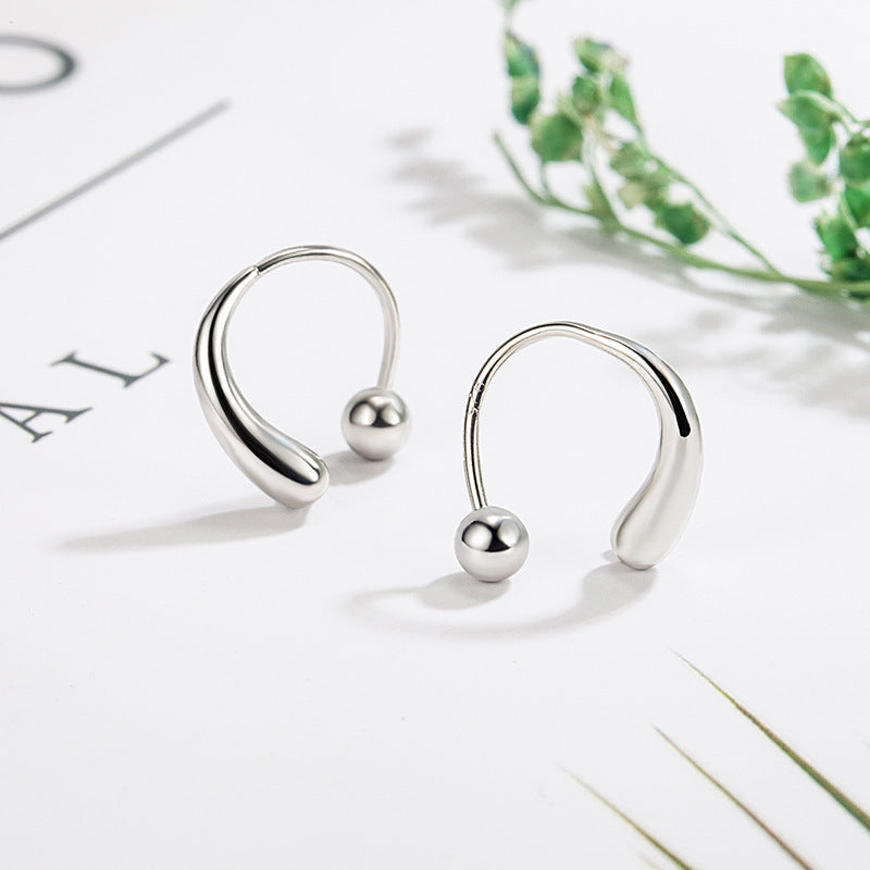 Women's Cold Water Drop Screw Small Refined Simple Ear Hook